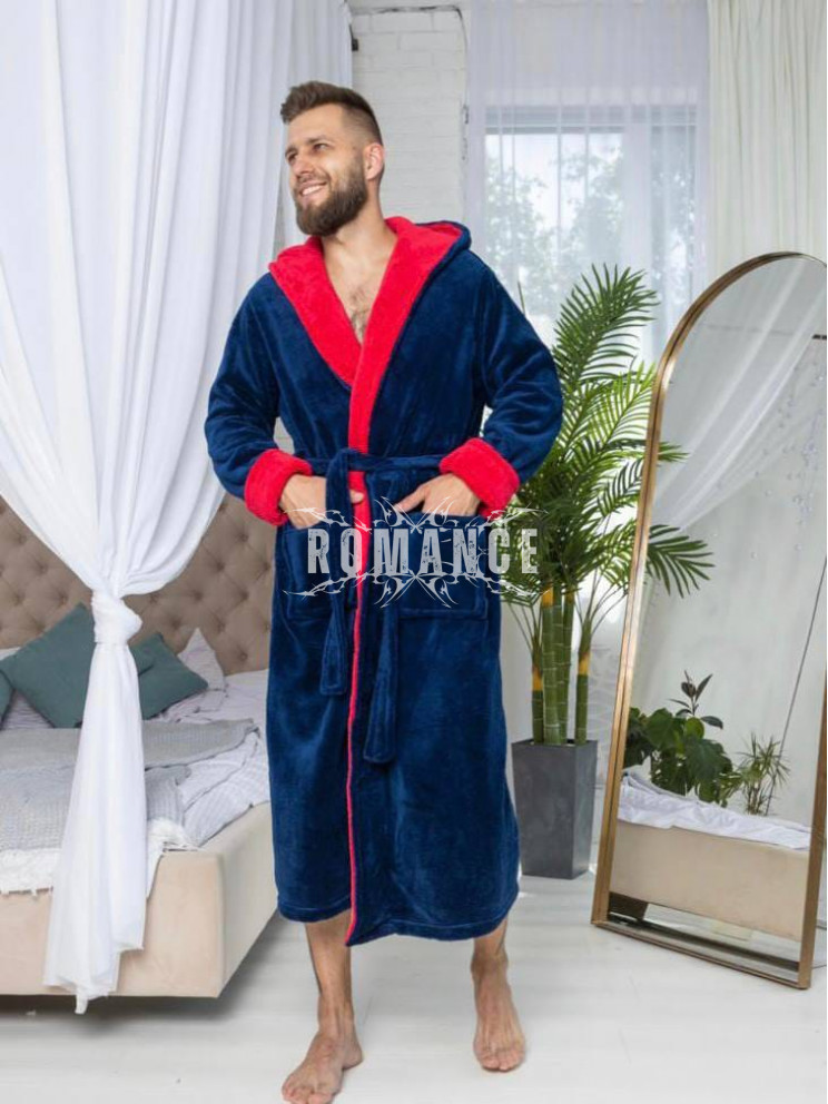 Махровый мужской халат Man Romance Style 23812